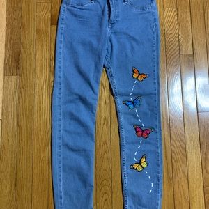 Stylish jeans, re-designed, hot new trend.